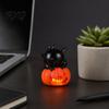 Indoor Halloween Party Lighting Night Light, Flameless Pumpkin LED Lamp, Decorative Vivid Tabletop Figurine Atmosphere Light for Holiday Home Decor