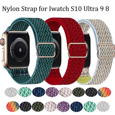 Curea din Nailon Elastic pentru Apple Watch Seria 10 Ultra 2 9 8 7 6 5 Se 4 3 SE Bandă de Mână pentru IWatch 49mm 42mm 41mm 44mm 45mm 40mm Brățară Curele Sport