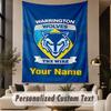 Custom Text Tapestry Warrington Wolves Print Wall Tapestry Indoor Living Room Wall Decor