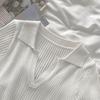 Salt-Style Summer Two-Piece: Knit Top & High-Waisted Pleated Skirt Set for Students