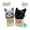 [BESTEVER] Battery Operated Stuffed Animal, Walking, Meowing, Walking Sweet Puppy, Black Cat, Black Cat, Black Cat 49081