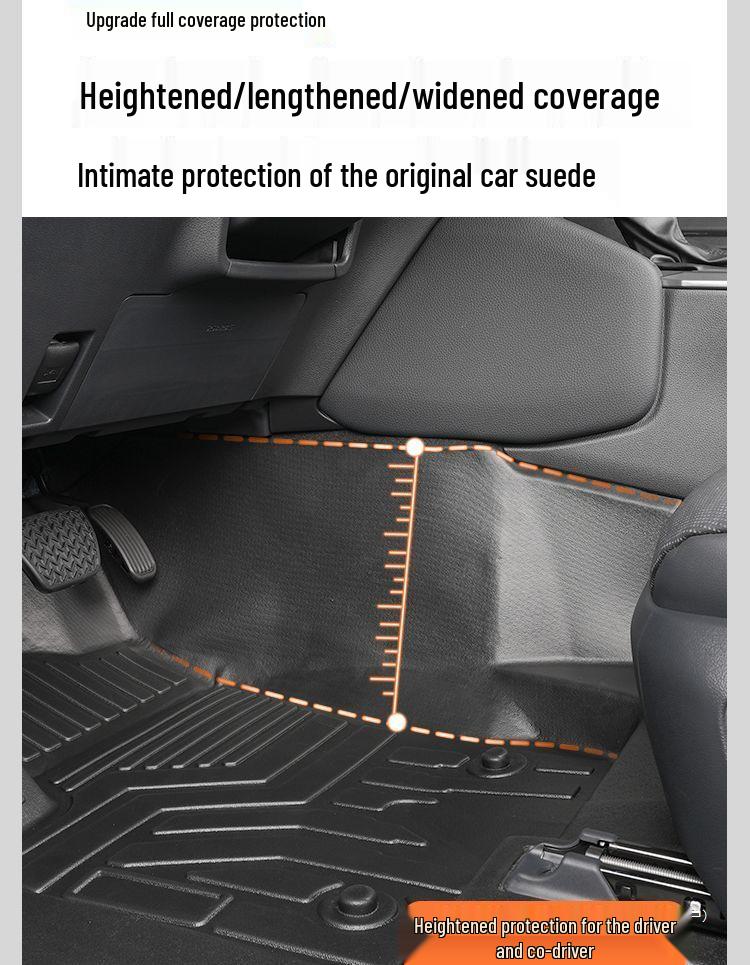 Toyota Prado TPE Floor Mats (2010-2025 Models) - Full Coverage, Car Interior Accessories
