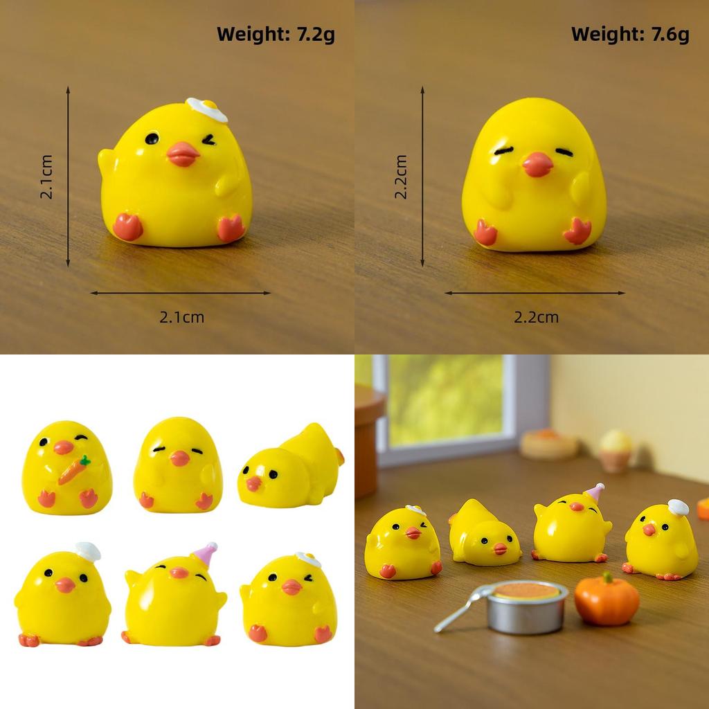 Resin Miniature Chef Duck Home Decor With Modern Minimalist Style For Kitchen Shelf Display