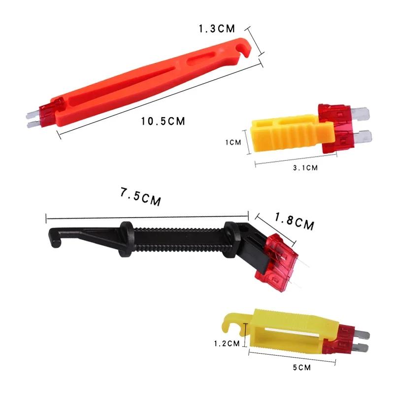 4Pcs Micro Car Fuse Puller Clip Plastic Plier Tweezers Installation Tool Fuse Extractor Plug-in Pull-out Tweezers Tool Accessori