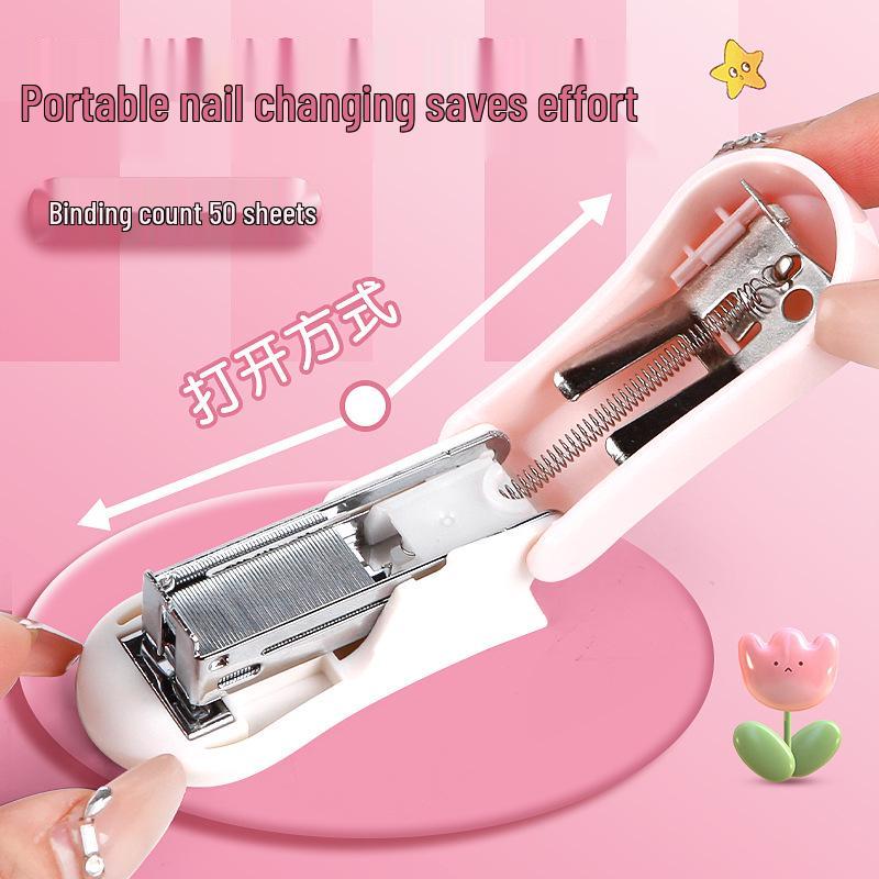 Mini Cartoon Stapler: Kid-Friendly, Effort-Saving, Portable and Cute