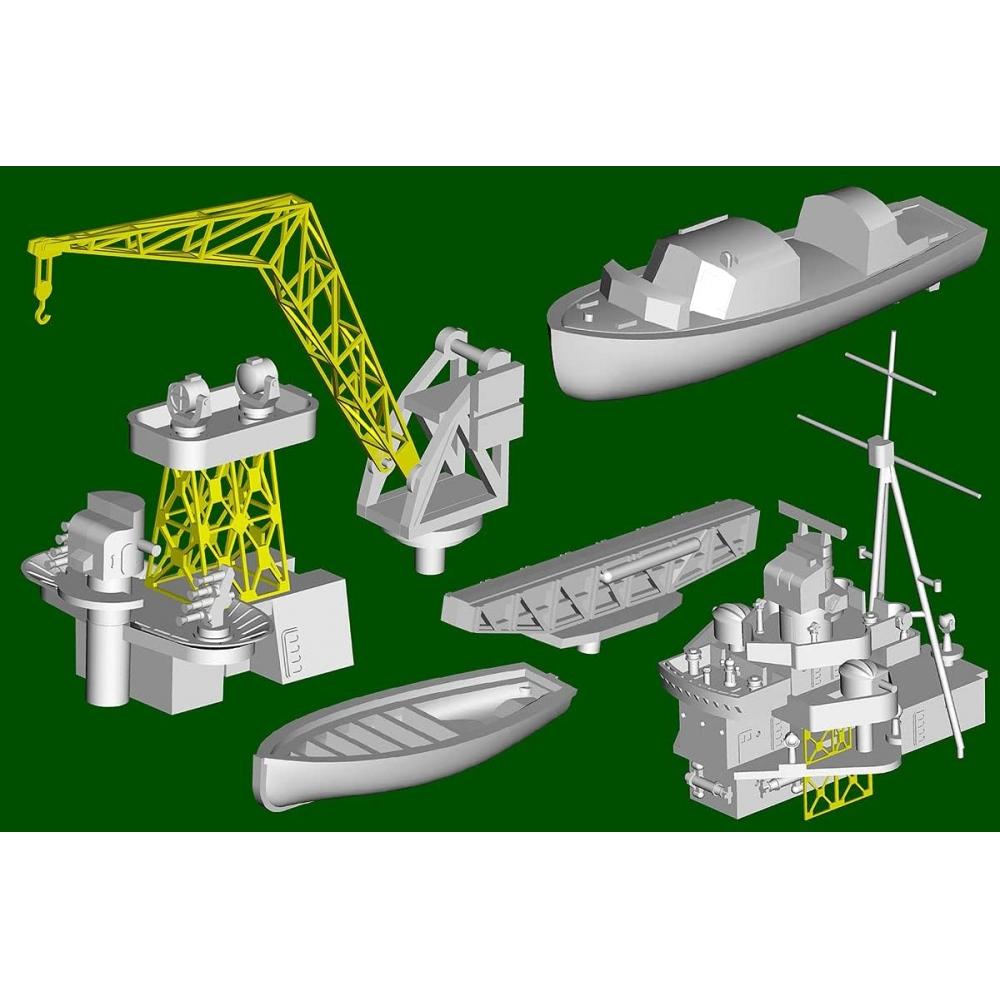 Trumpeter  Trumpeter  1 700 British Navy Heavy Cruiser Hms Kent Plastic Model 06735 Molding Color