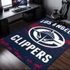 LA Clippers Basketball Art Rug Office Carpet Non-Slip Mat, Chair Rug Floor Covering for Gaming, Bedroom, Living Room , Home Decor Christmas Gift