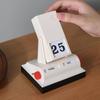 Minimalist Perpetual Flip Desk Calendar Manual Rotating Office Decor Reusable Desktop Calendar Creative Nordic Style Gift