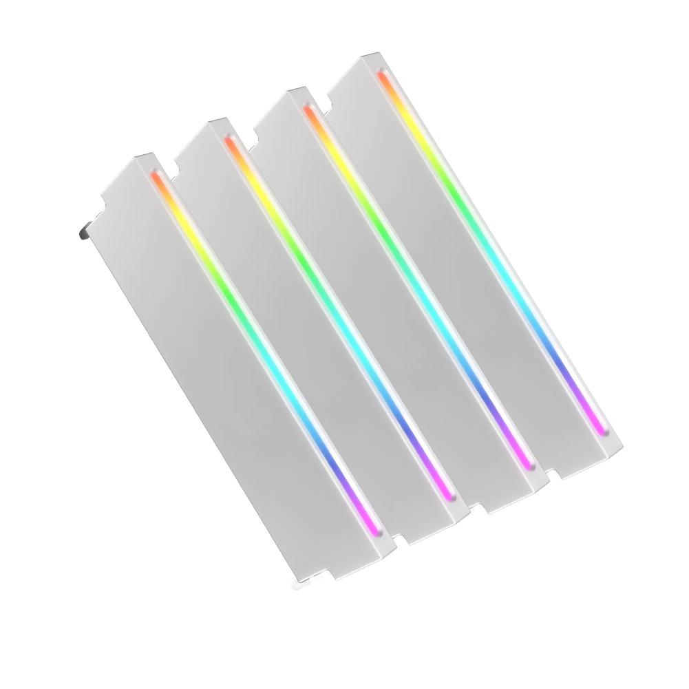 Universal Memory Heat Sink 5V 3PIN ARGB AURA Sync Aluminum Alloy Memory Module Heatsink DDR3 DDR4 DDR5 for Desktop PC RAM Memory