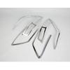For Volkswagen VW Tiguan L MK2 2016 2017 2018   ABS Chrome Trim Tail Light Rear Back Frame Car Lamp Cover Stick 4pcs