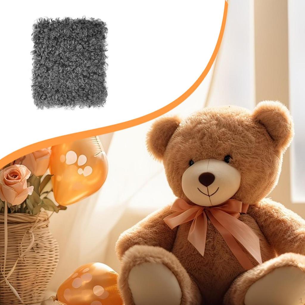 Curly Artificial Faux Cloth Fleece for Coat Upholstery Blanket Home Decor Doll Puppet Hair