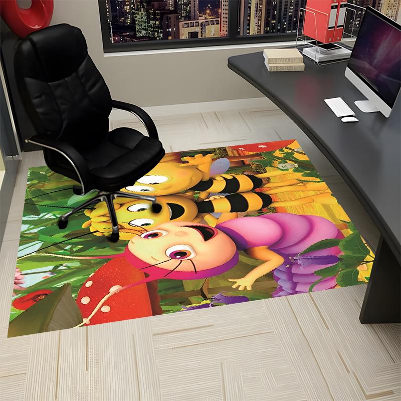 Maya the Bee Printed Carpet, Rug for Office Chair Living Room Bedroom Kitchen Room Decor Gifts.