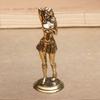 Vintage Messing Bikini Mädchen Skulptur Retro Figur Art Deco Desktop Ornament Einzigartige Büro Schreibtischdeko Sammlerstück Geschenk für Erwachsene