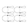 Set mit 4 Edelstahl-Sicherheitsseilen Rostfreie Kabel Perfekt für Campingausrüstung Gartenmöbel Fahrradschutz