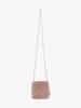 Mellotory Shearling Fur Mini Bag (Deep Pink)