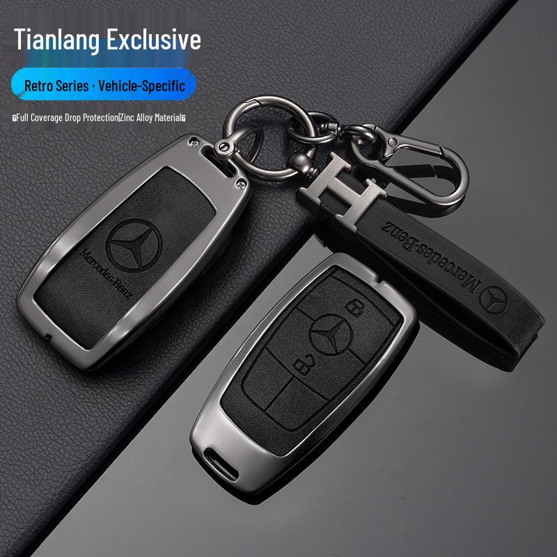 Tianlang A12 Key Cover: 433M Group Code Anti-theft Device, Metal Anti-fall Full Coverage Shell for Men & Women