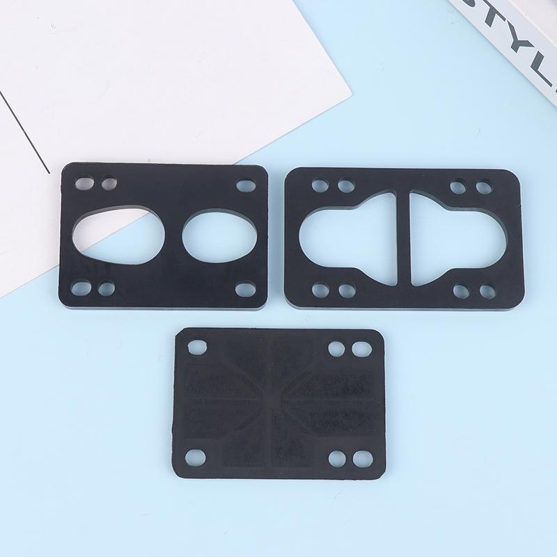 1 Stück Schwarze PU Longboard Riser Pads Skateboard Stoßdämpfer für Truck Montagezubehör Erwachsene Kinder Outdoor Sportwerkzeug