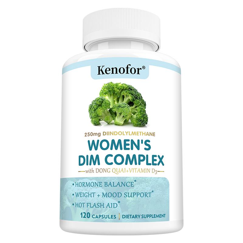 Women S DIM Complex Supplement, With Dong Quai Root, Vitamin D3, 120 Capsules Per Bottle 120 Capsules