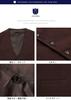 HISDERN Suit Wedding Business Stylish with Slim Formal Wear Men's Vest, Vest, Vest, V-Neck Buckle, Fit, (Brown/XL) V-01