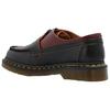 MM6 Maison Margiela X Dr. Martens 1461 Leather Slip-On Round-Toe Loafers Unisex Loafers Black Red 32184002