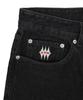 AFTERMATH Denim Shorts Black