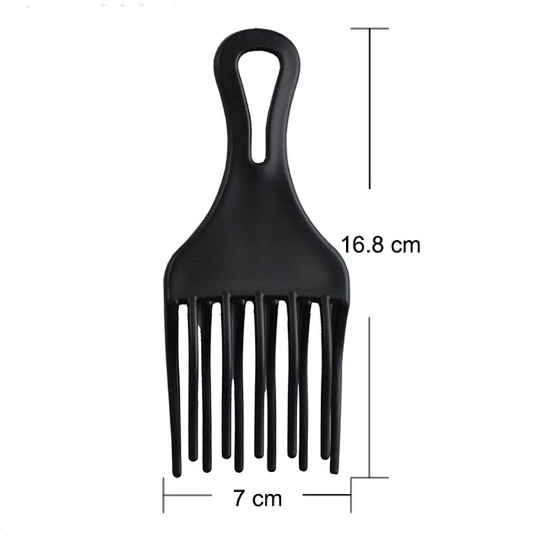 

1 pc Afro Comb Wide Teeth Brush Pick Comb Fork Hairbrush Insert Hair Pick Comb Plastic Gear Comb Curly Afro Hair Styling Tools