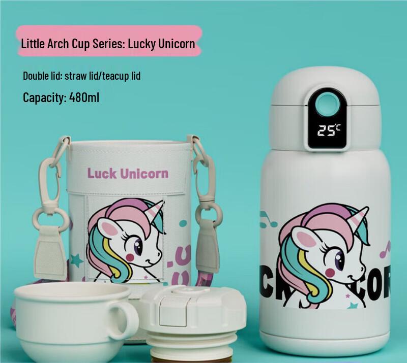 BEDDYBEAR 480ml Kids Smart Temperature Display Bottle