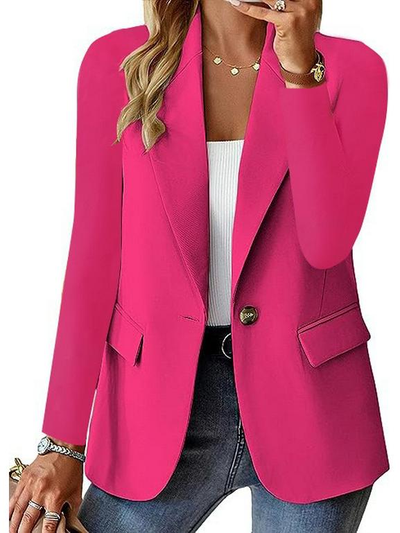 2024 Women's Autumn Long Sleeve Multi-Color Cardigan Blazer Jacket