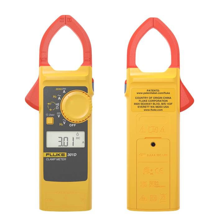 

FLUKE ACDC Current Clamp Meter 600A Range 301DAPC