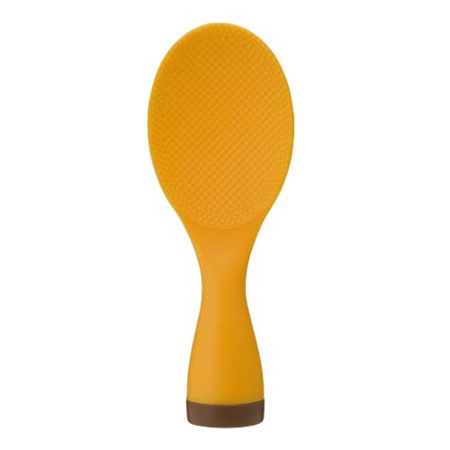 Akebono Sangyo Swing Rice Paddle, Orange, Made in Japan, Double Embossed, Wobble-Resistant, and Hard to Tip Over, PM-910