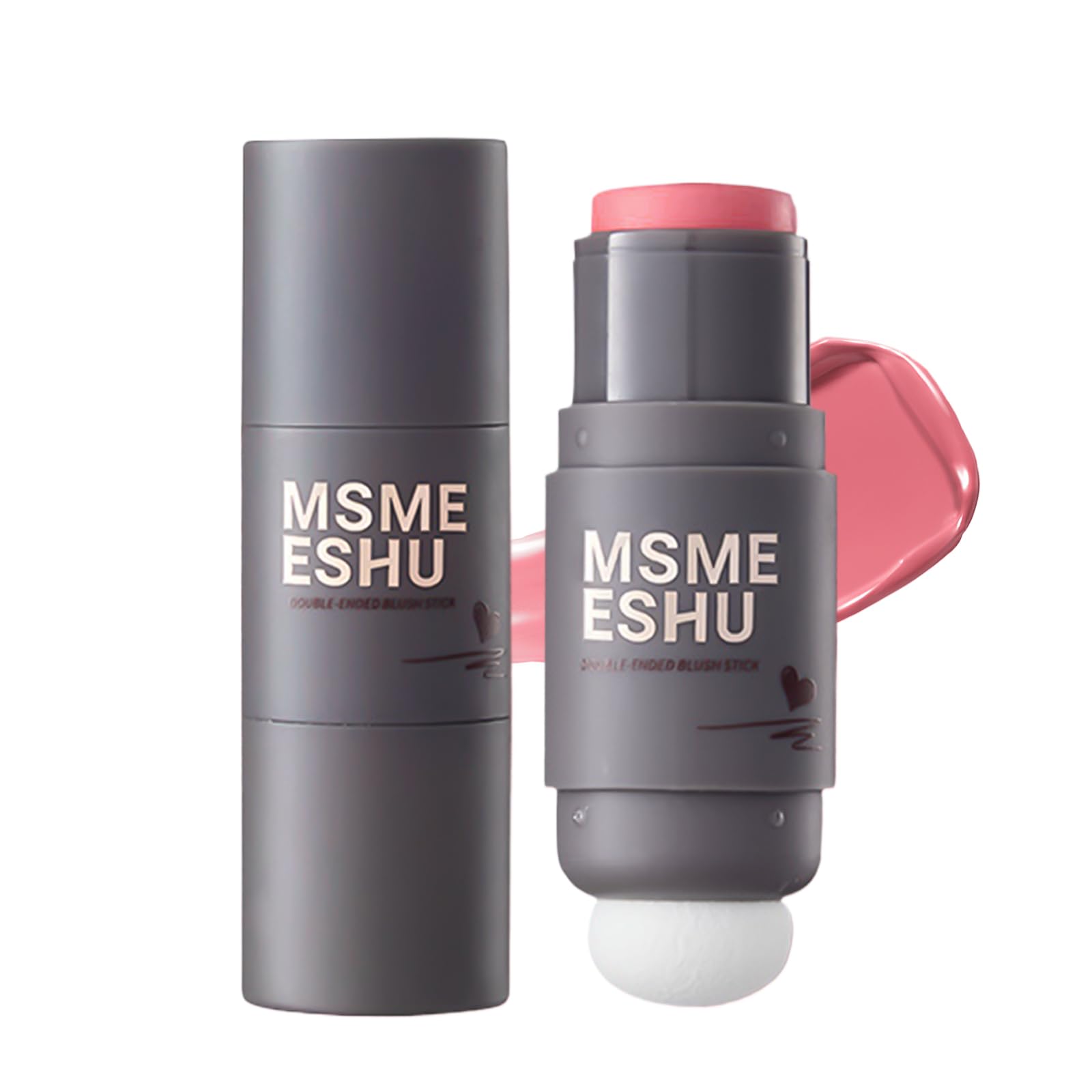 DayaEmmoTQ Stick Blush Cream Blush Matte Finish Natural Color Healthy Glow Waterproof Portable Color Stick Blush On Long-lasting