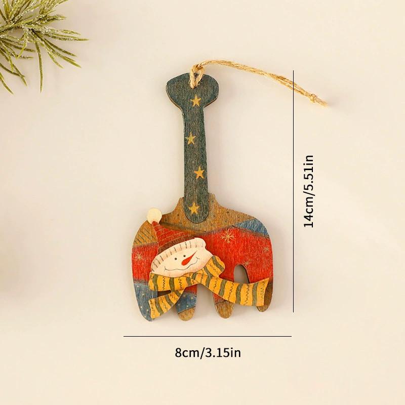 

Creative Wooden Christmas Tree Decorations With Cartoon Style For Holiday Scene Decor Shovel