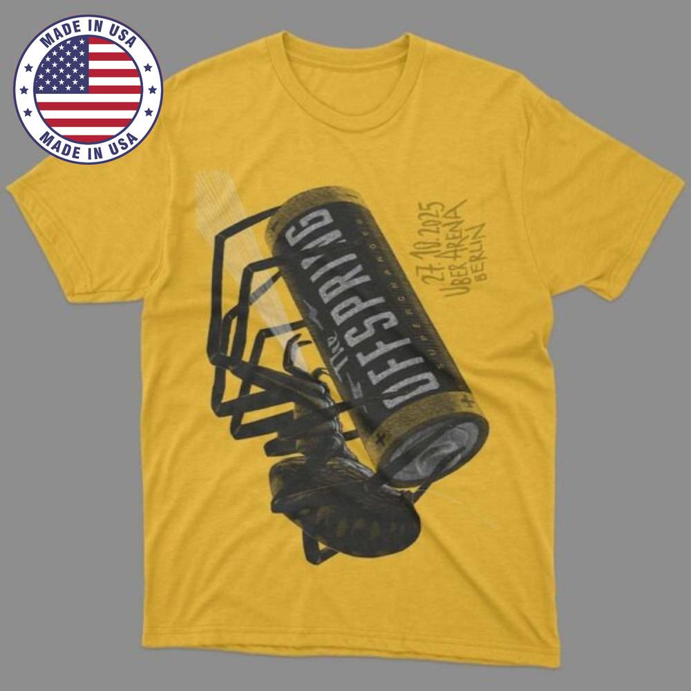 The Offspring Berlin Germany 2025 Uber Arena Event TShirt Unisex Cotton Unisex T-Shirt XL