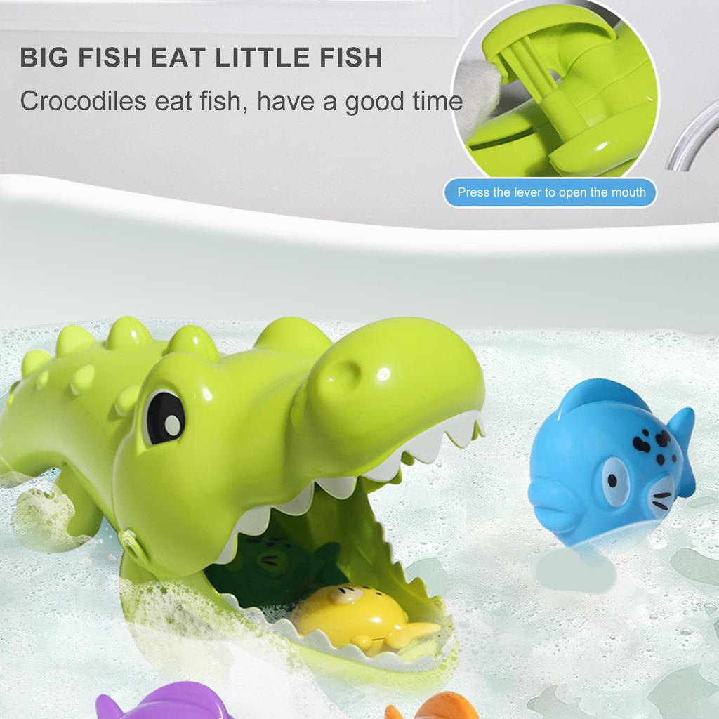 Creative Crocodile Catching Fish Game Bath Toy Set For Kids Enhancing Creativity And Fine Motor Skill Development Toy