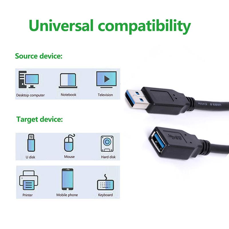 Usb Extension Cable Usb 3.0 Male To Female Extension Cable Charging And Data Sync Usb 3.0