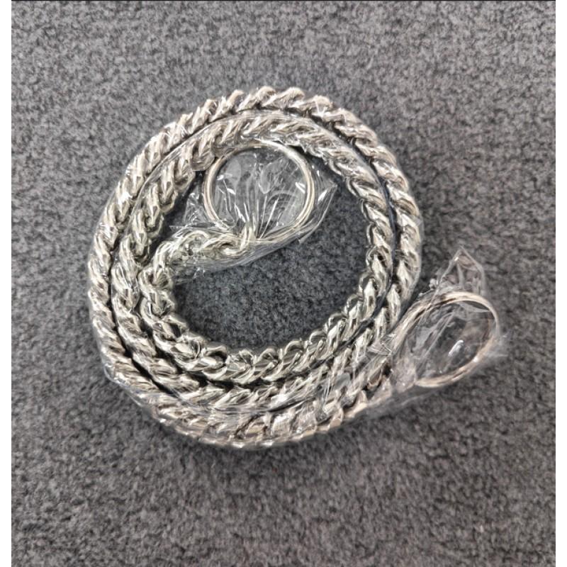 Stainless Steel Dog Chain P 10mm Double Loop Collar Small Medium Large Dogs