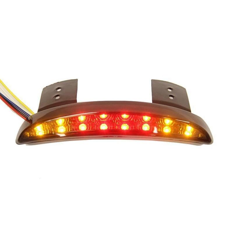 Motorcycle LED Brake Tail Light Turn Signal Rear Fender Tailing Edge Brake Warning Light For Honda Shadow Spirit VT 1100 750
