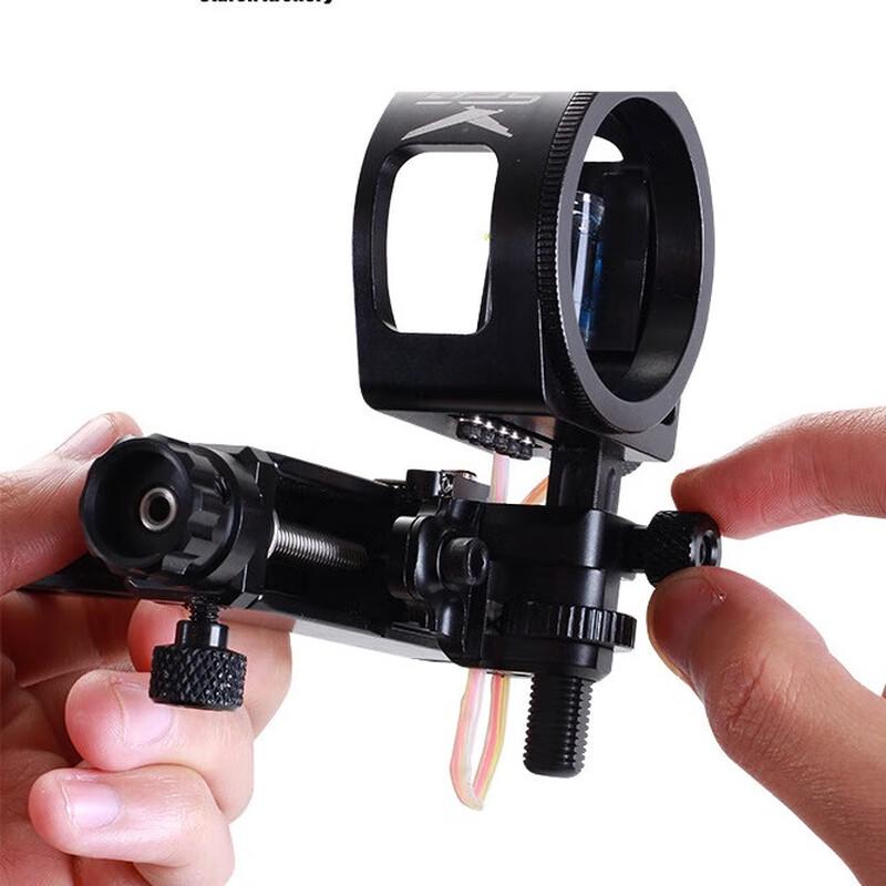 Longchan Compoundbogen 5-Pin Bogenschießvisier mit 6x Zielfernrohr