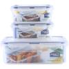 LocknLock 3-Piece Plastic Food Storage Container Set