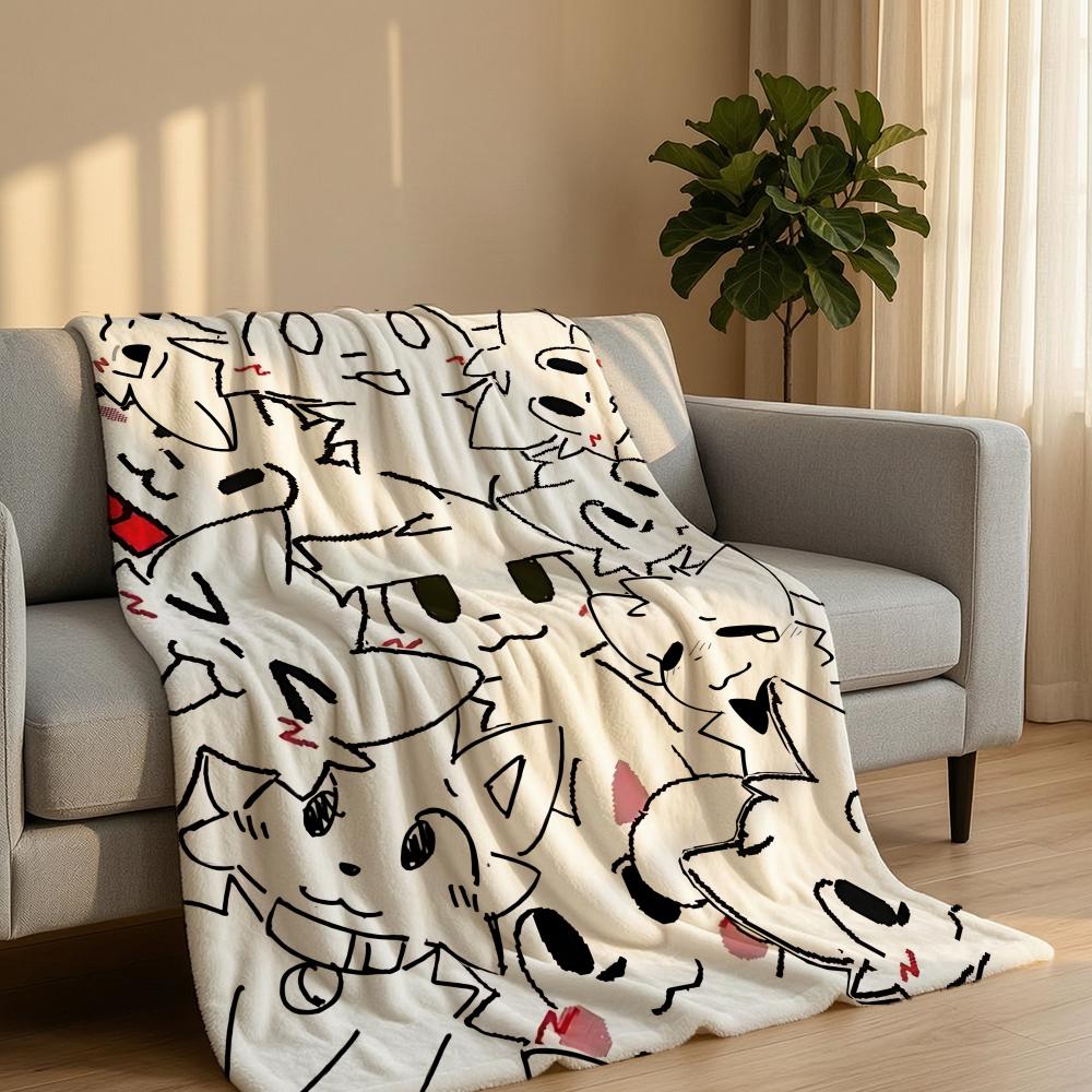 Мем B-Boykissers Бросок Короткое Плюшевое Покрывало Мягкое Приятное для Кожи Многоцелевое для Дома Офиса