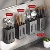 Draining Tableware Organizer Traceless Kitchen Utensil Storage Box New Chopstick Holder