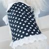 Summer Dog JUEothes Cotton Princess Dress For Small Female Dogs Dot Pattern Pet Dress Teddy Dog Summer Outfit