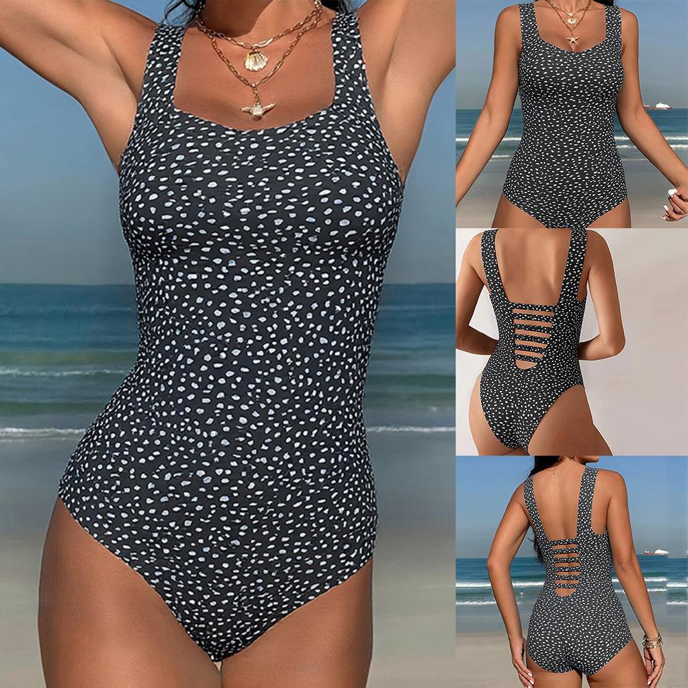 1pc Ladies New Camisole Swimsuit Women's Beach Bikini Conservative Swimsuit Female Push Up Sexy Swimsuit Vacation Beach Wear