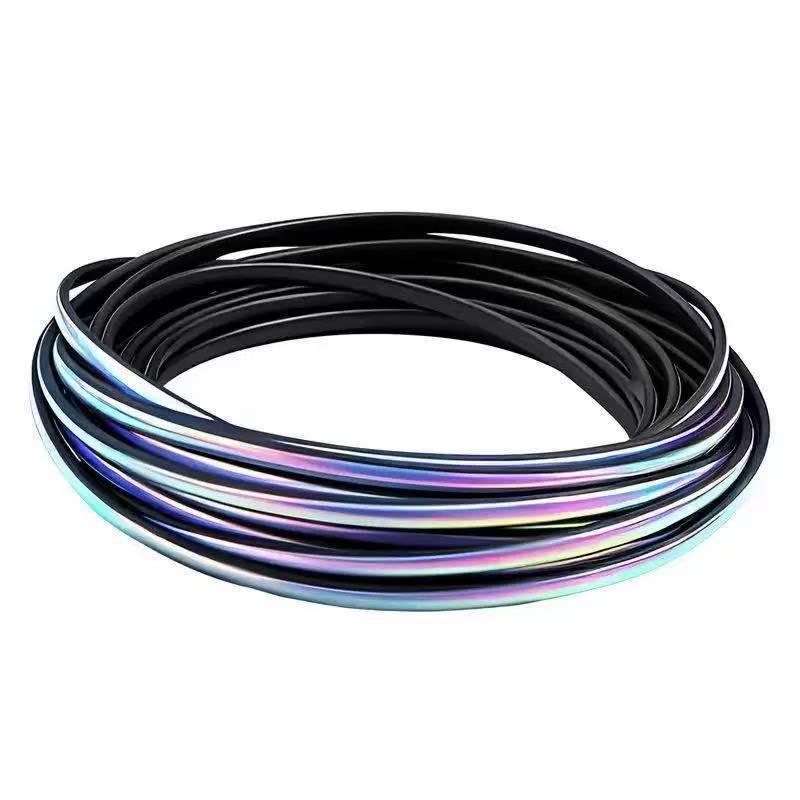 Universal Car Door Protective Rubber Strip - Anti-Collision, Anti-Scratch, Full Edge Decorative Strip for Prado 150