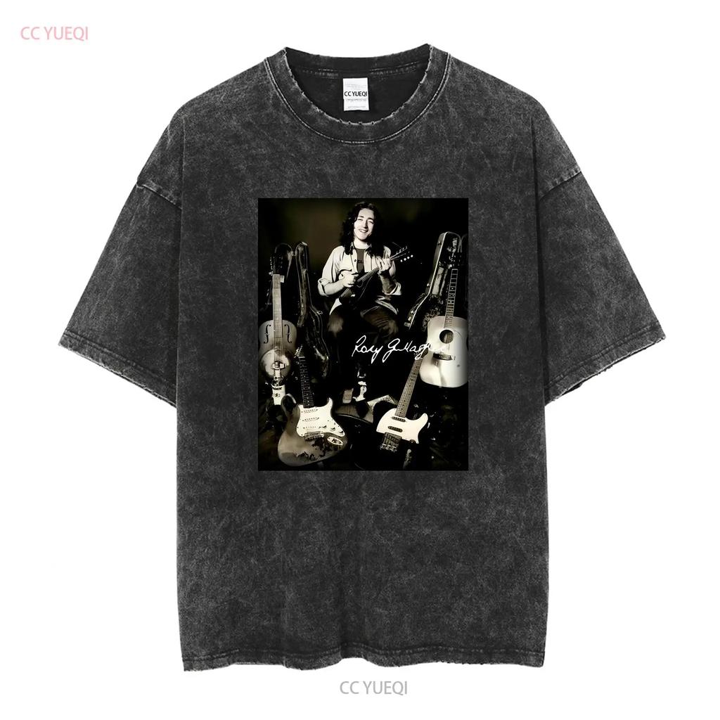 Rory Gallagher Basic For Fan Cotton Black S 2345XL T Shirt TMB397 vintage Washed Top For Everyday Wear designer clothes