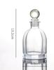 150ml Transparent Mini Glass Bottle for Liquor, Cold Brew Coffee, Fruit Wine, and Dispensing, with Sealed Two Ounce Capacity
