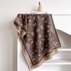 Elegant French Vintage Butterfly Print Faux Cashmere Scarf Women Warm Thick Wrap Shawl Office Winter