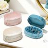 Elegant Velvet Jewelry Organizer With Large Capacity For Rings And Earrings