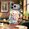 Phone Case: 2D Flat Design, Suitable for iPhone 18 17 16 15 14 13 Pro Protective Case, Featuring a Cute Easter Egg Bunny, Perfect Christmas and Hallow