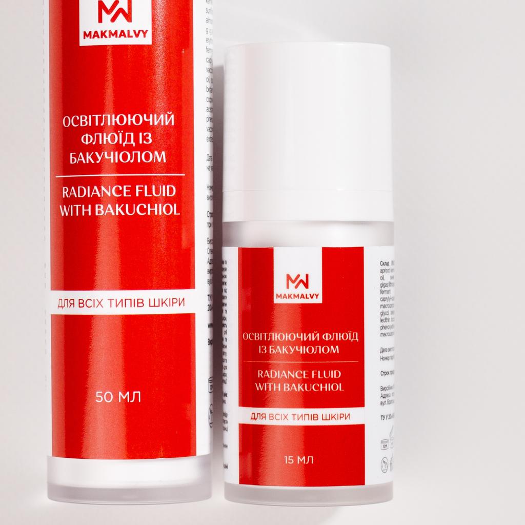 Omlazující pleťový fluid s bakuchiolem Mak&Malvy 10 ml